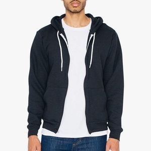 American Apparel Zip Up Sweatshirt Hoodie